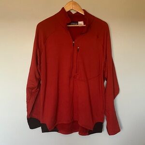 Patagonia Half-Zip Rust Color Vintage Made in USA